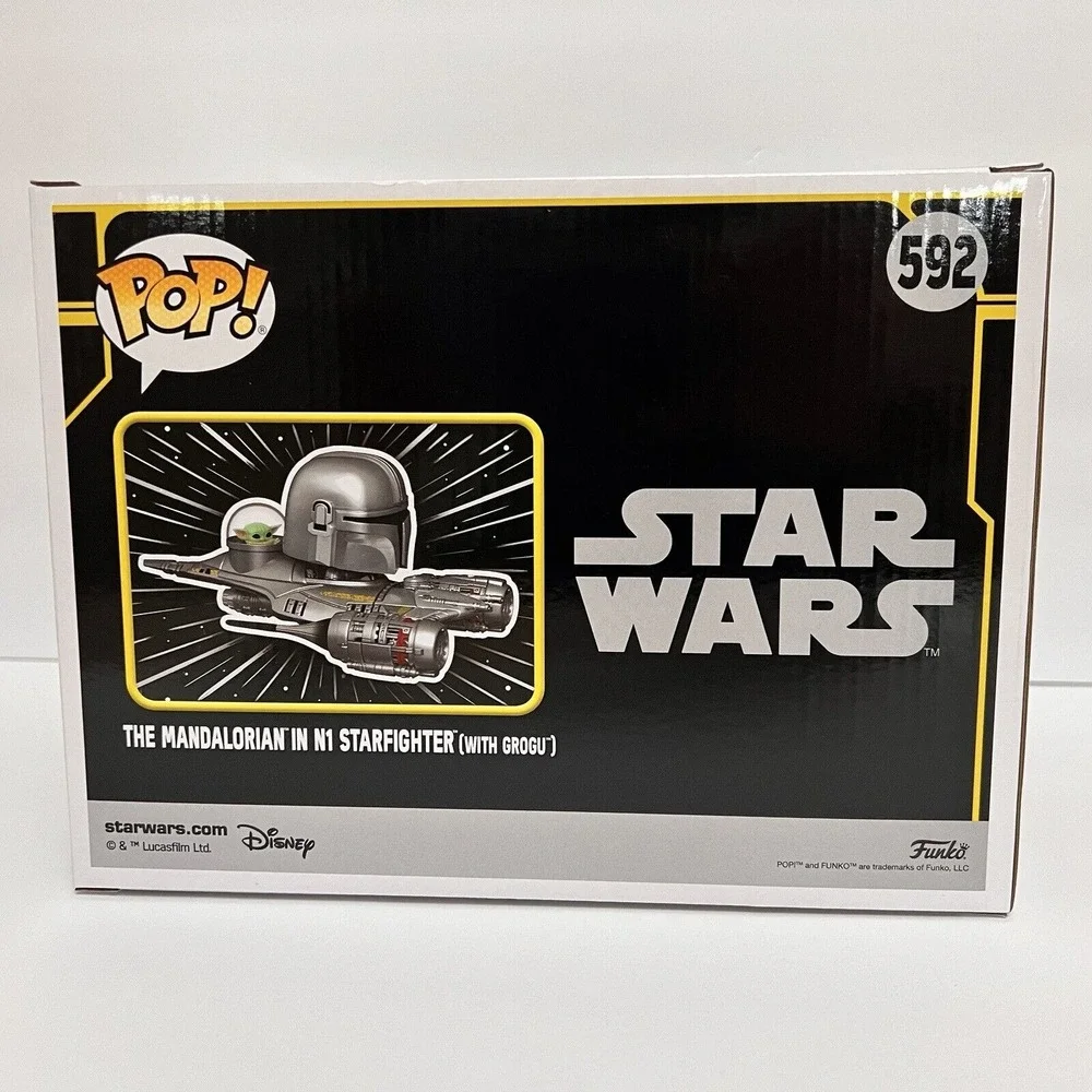 Funko Pop! Star Wars The Mandalorian in N1 Starfighter with Grogu #592 Exclusive